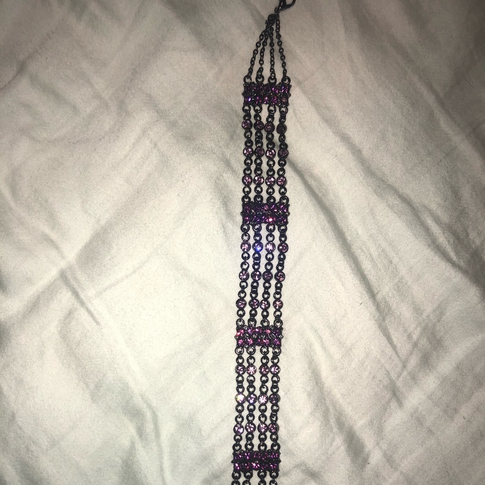 Necklace pink and purple